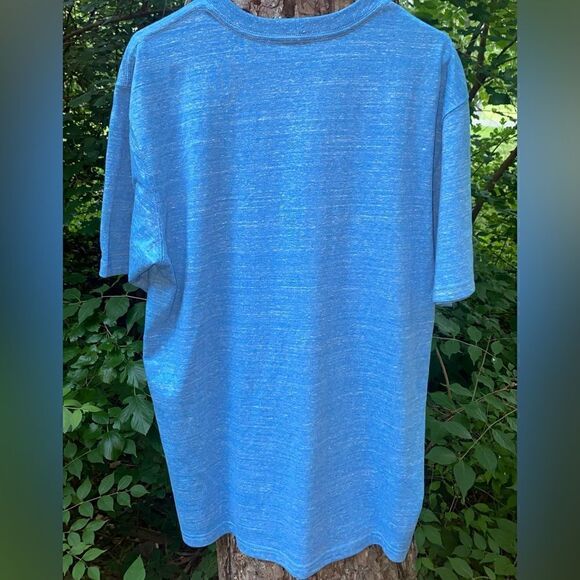 CARHARTT Loose Fit Heavyweight Big Logo Shirt TK0195-M Size Medium Blue - Picture 4 of 4